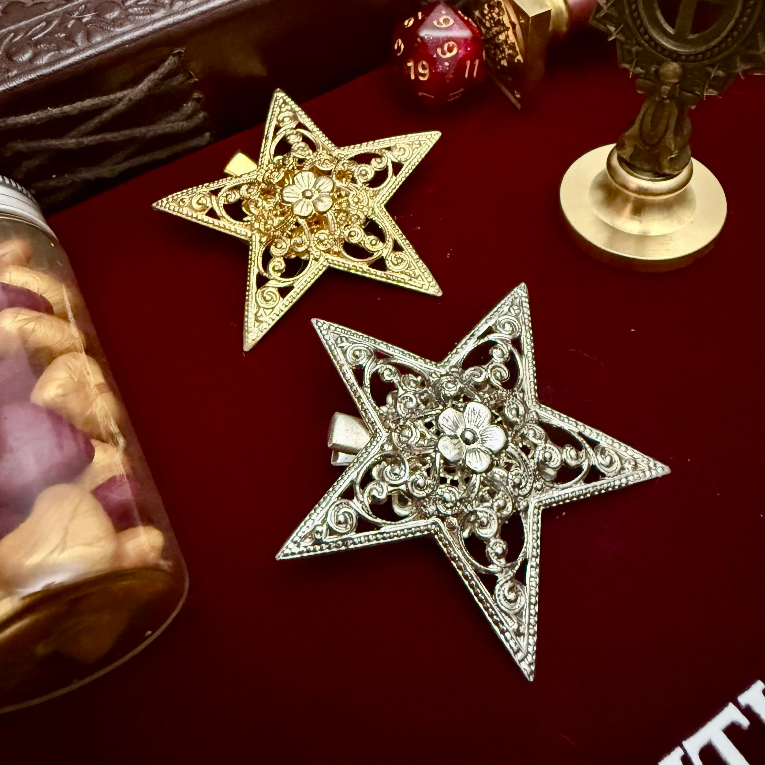 Filigree Star Hair Clip