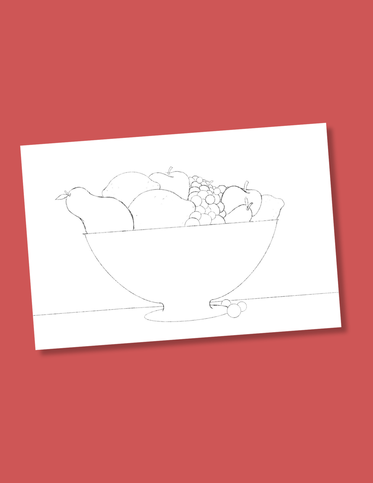 Fruit for Dinner Coloring Print