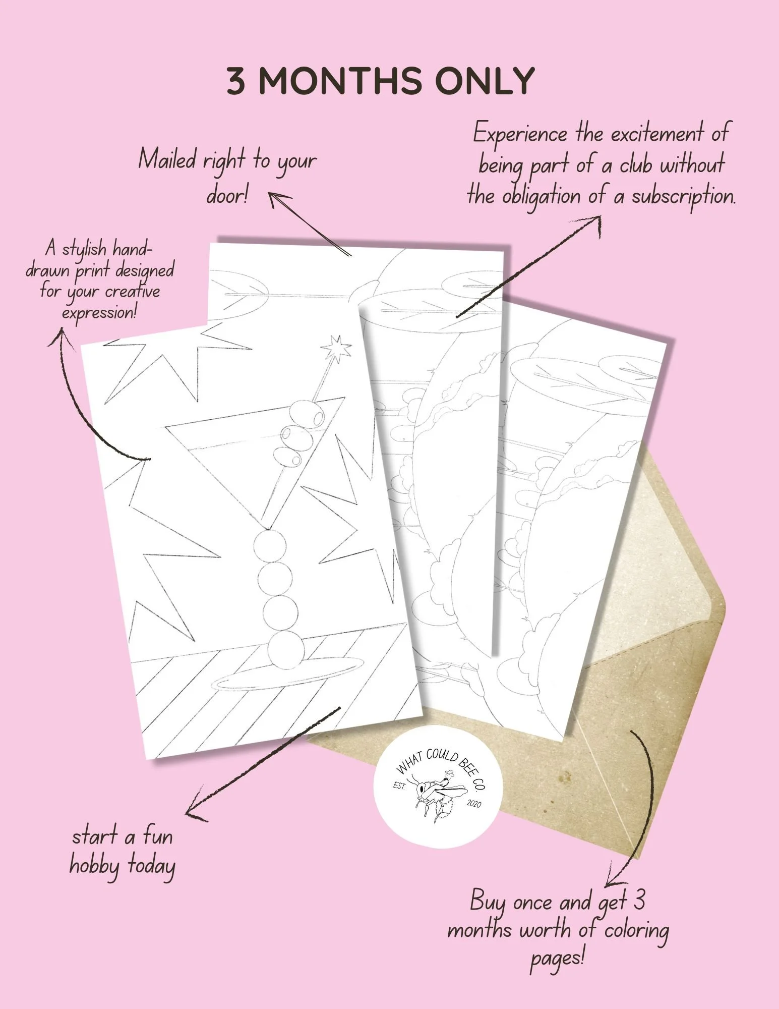 Just Color Club - 3 Months Only (Jan, Feb, Mar)