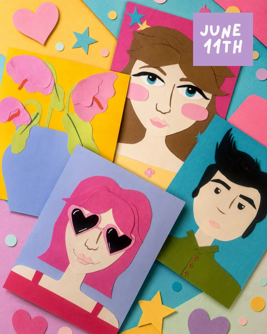 Cut Loose Collage Workshop: Collage Your Bestie, Partner, or a Flower Bouquet