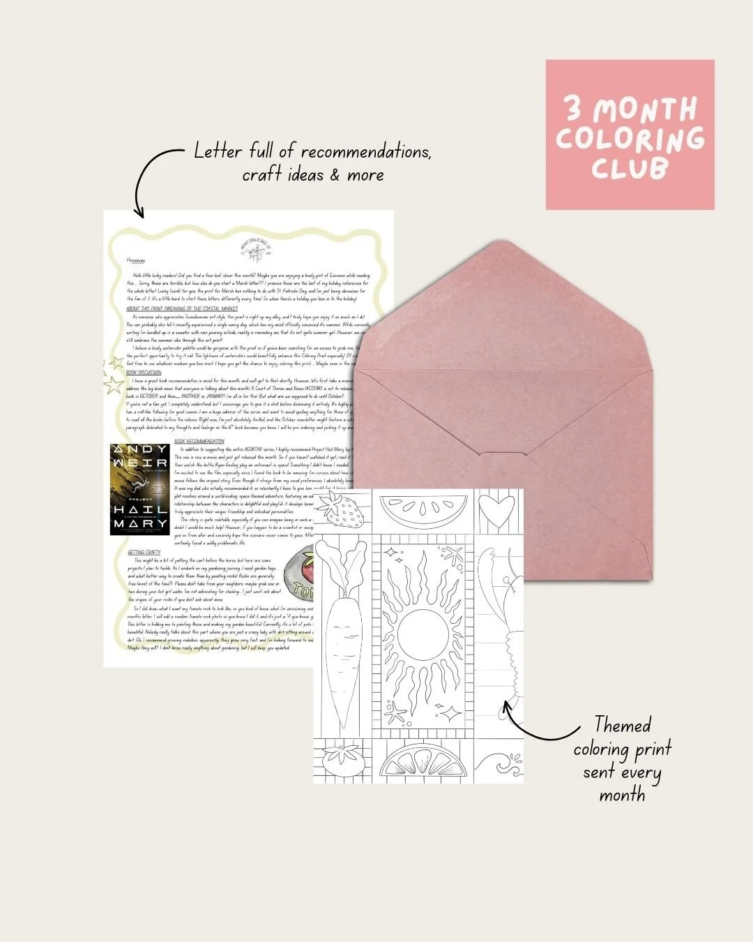 Just Coloring Club - 3 Months Only (Oct, Nov, Dec)