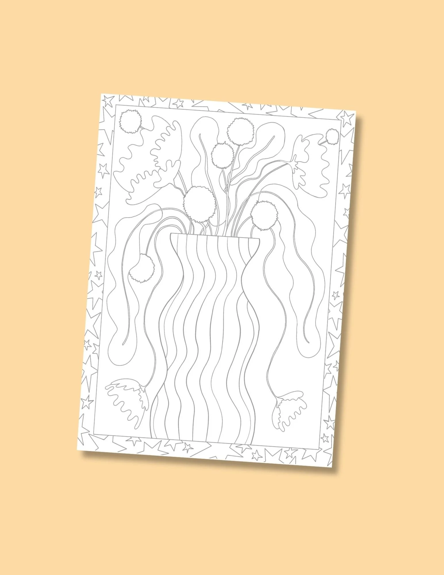 Flowers for You Coloring Print