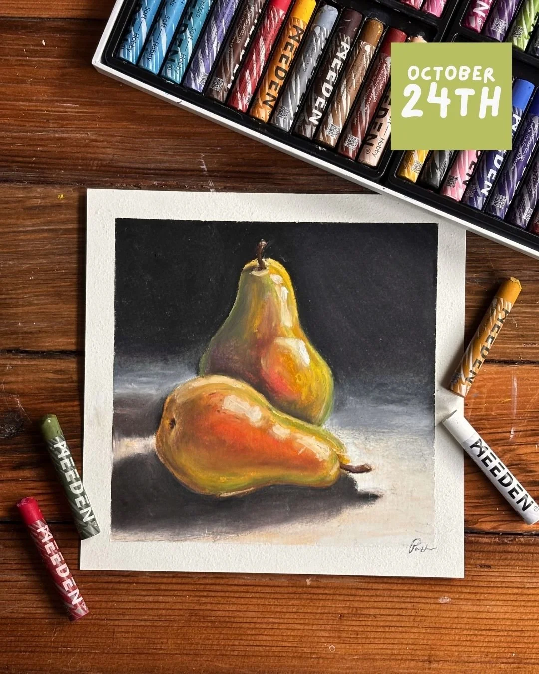 Pears & Pigment: Oil Pastel Workshop
