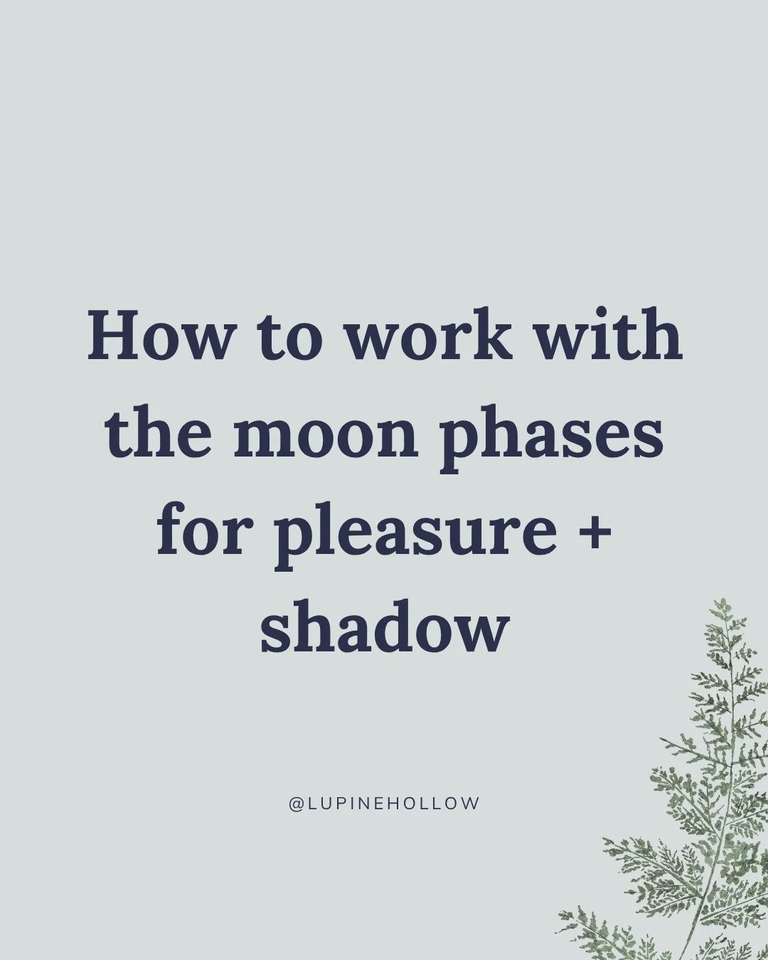 The moon is absolutely my favorite tool for living cyclically and it always has been - in fact, working with the moon phases was the very first thing I ever practiced as a little teenage witch! 

It's basic in so many ways but I've always believed th