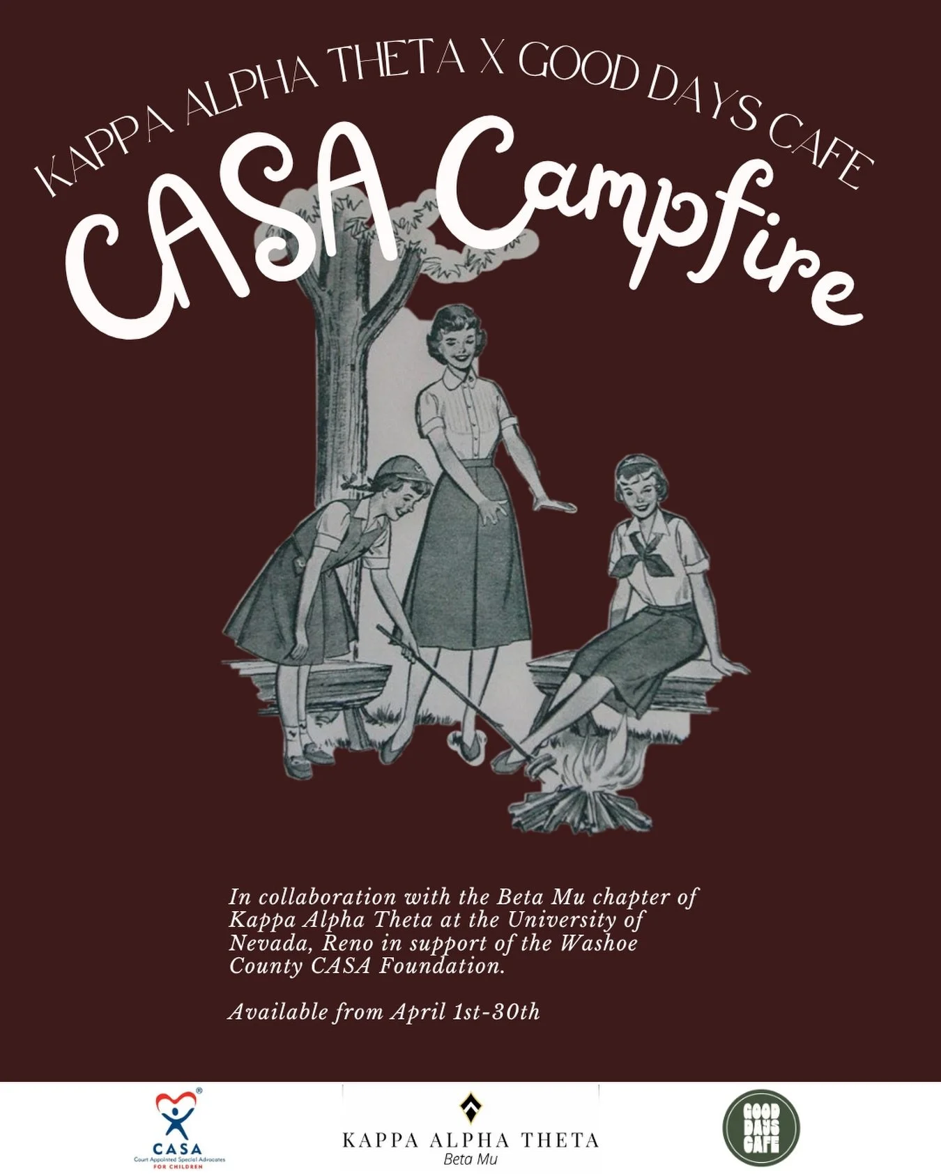 GOOD DAYS x THETA 🏕️🍫

We&rsquo;ve partnered to launch the CASA Campfire. A s&rsquo;more inspired drink benefitting @nationalcasagal which supports and promotes court appointed advocacy for children who have experienced youth or neglect. 

The CASA