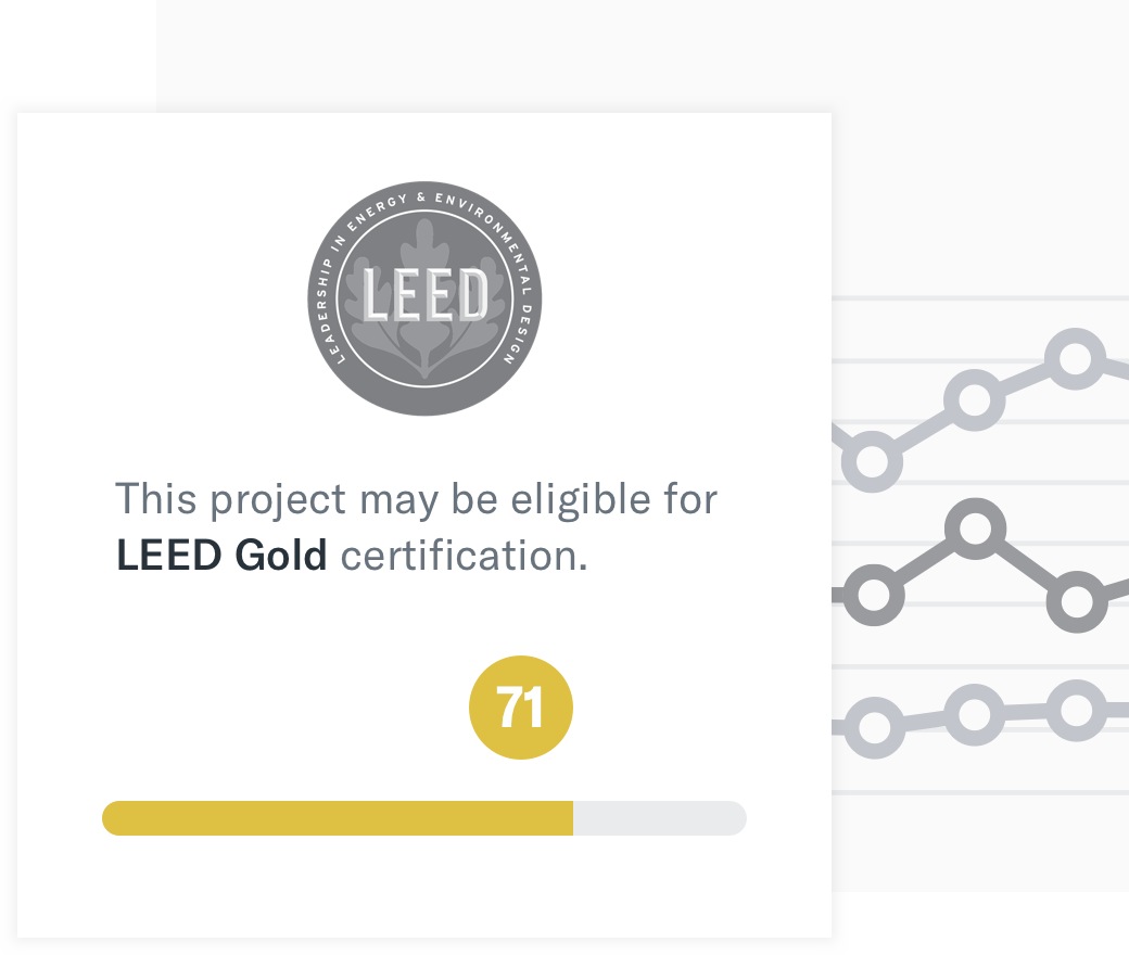  
  Share scores and key performance indicators 
 
Arc reports reveal details about project performance. The detailed reports summarize data coverage, Arc Performance Scores, key performance indicators, and LEED readiness. 
 