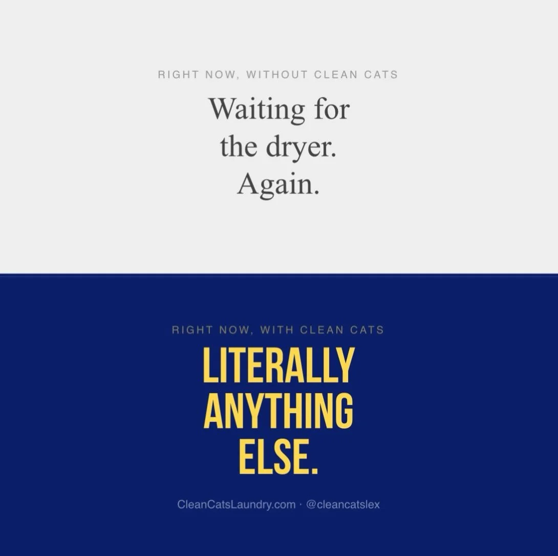 The choice seems simple&hellip;Don&rsquo;t waste your precious time doing laundry. Call us!
Book online using the link in our bio!
 #Kentucky #Lexington #LaundryService #uky #washandfold