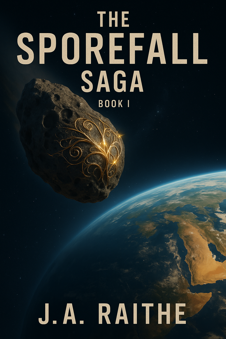 Cover of The Sporefall Saga Book One by J.A. Raithe