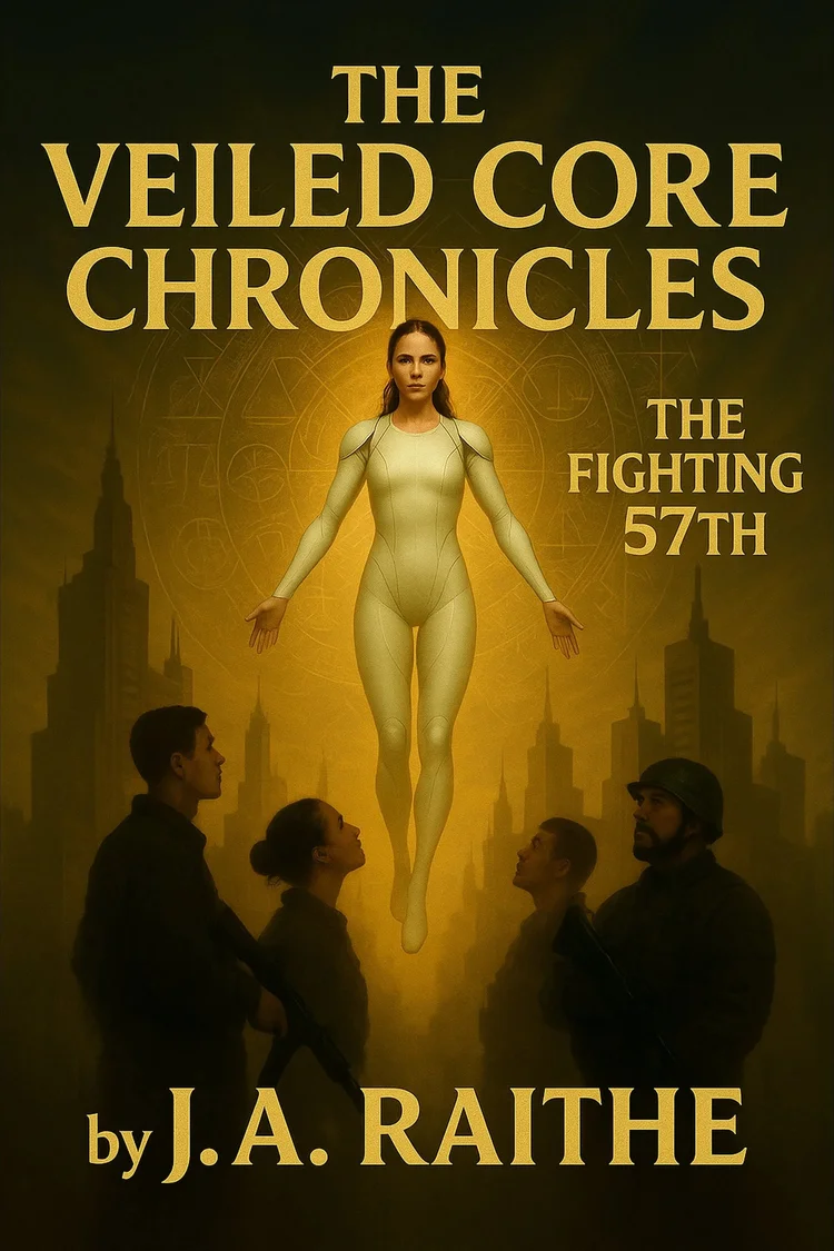 Cover of The Veiled Core Chronicles: The Fighting 57th by J.A. Raithe