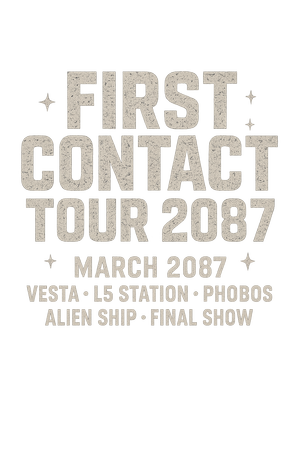 First Contact Tour 2087 T-shirt