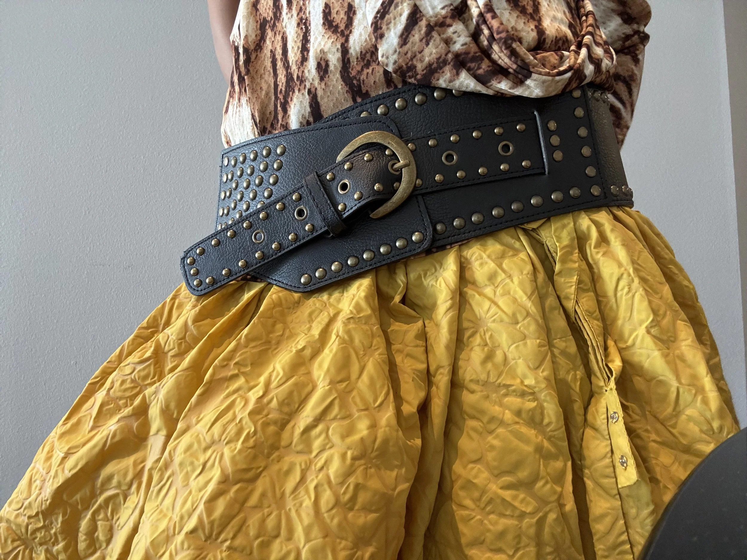 Studded Leather Belt