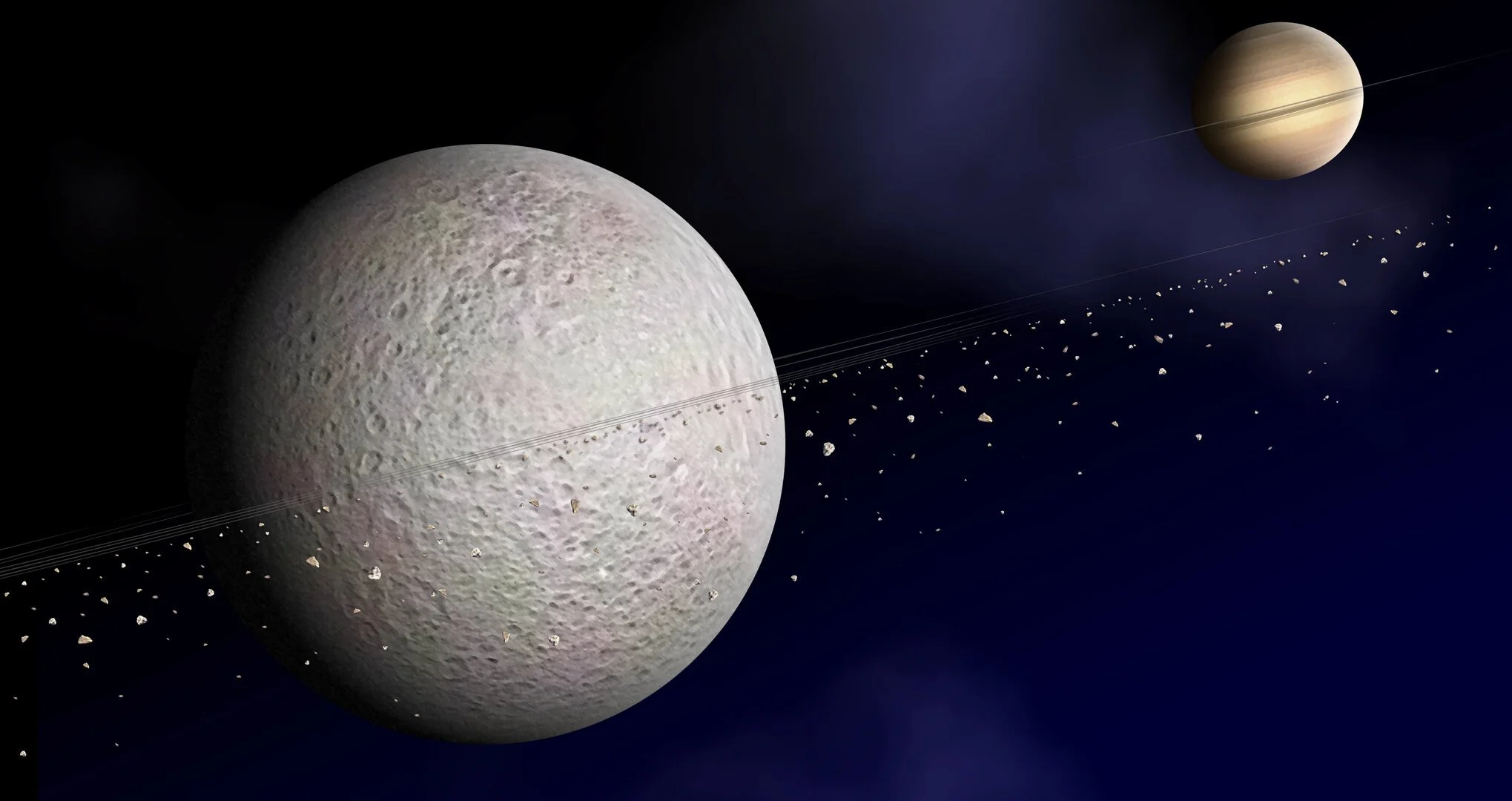 Saturn’s moon Rhea may also have rings by ESA