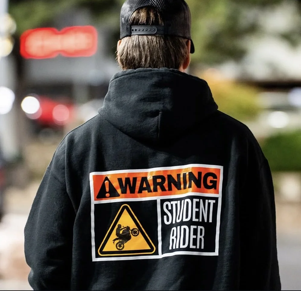 Warning: Student Rider Hoodie