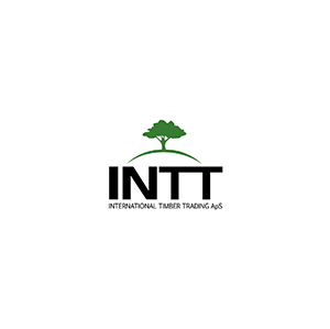 Logo of INTT (International Timber Trading Aps) featuring a green tree above the text.