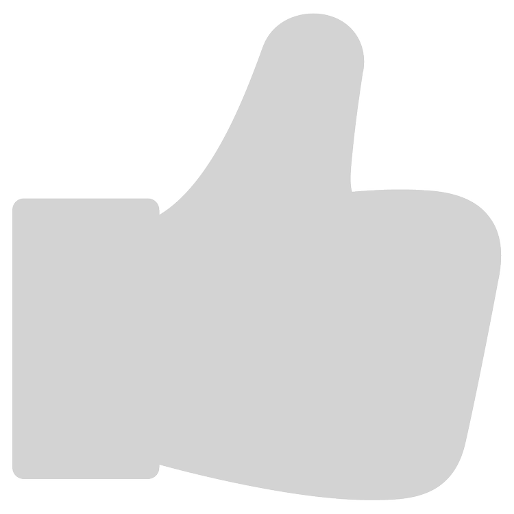 Gray hand giving a thumbs-up gesture.