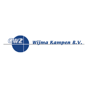 Company logo for Wijma Kampen B.V. with a blue circle containing 'GWZ' and blue text next to it on a white background.
