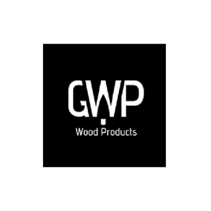 Black square logo with white text that reads 'GWP' and 'Wood Products' underneath.