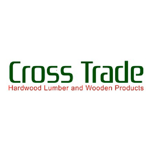 Logo for Cross Trade, a company specializing in hardwood lumber and wooden products.