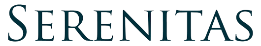 Serenitas logo in blue text