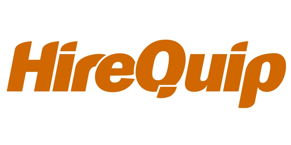 Text logo that reads 'HireQup' in orange, stylized font.