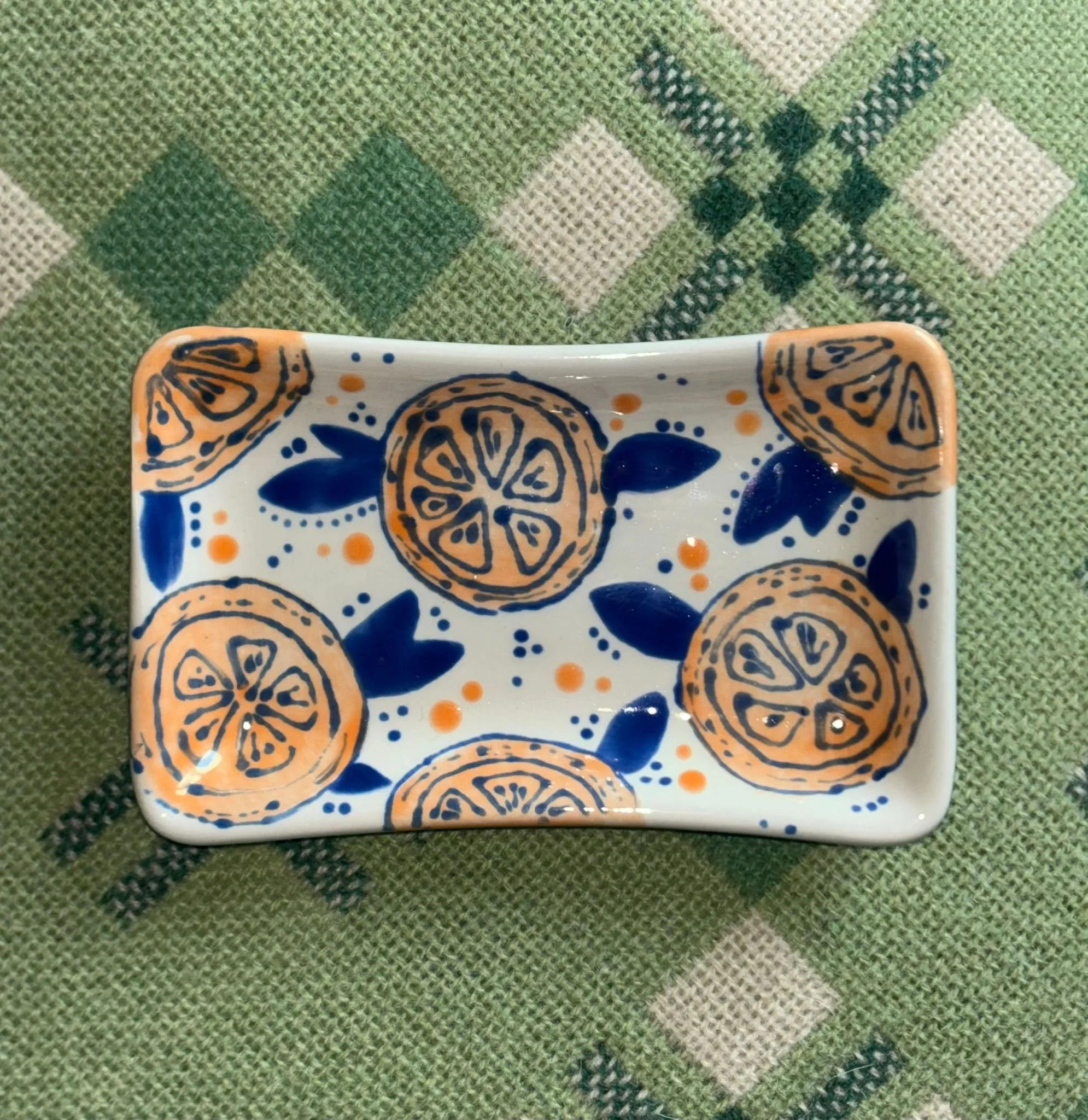 Citrus themed trinket dish