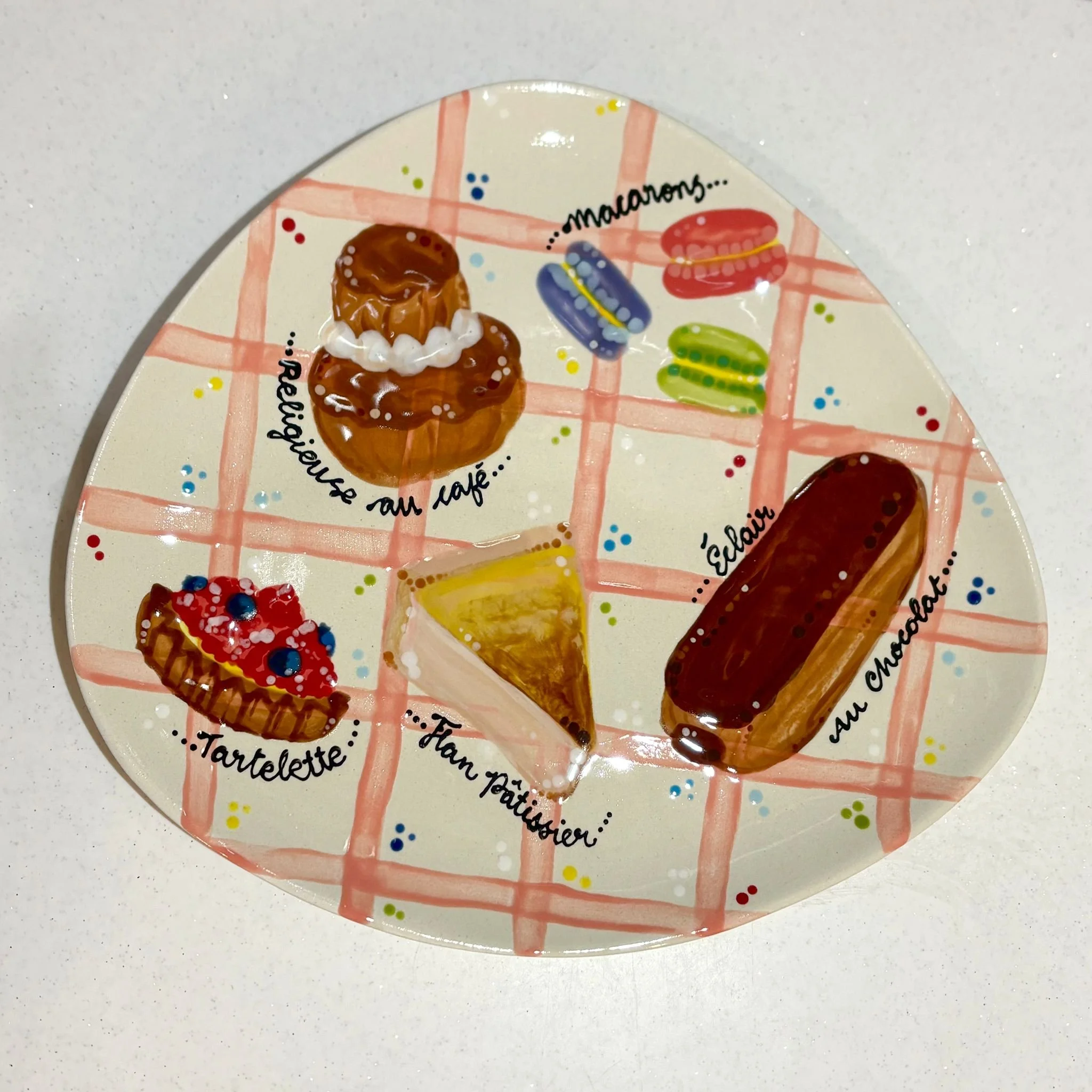 French patisserie plate