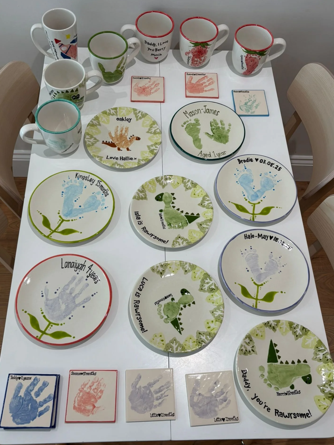 Most recent collection of baby prints taken ready as gifts for Fathers day