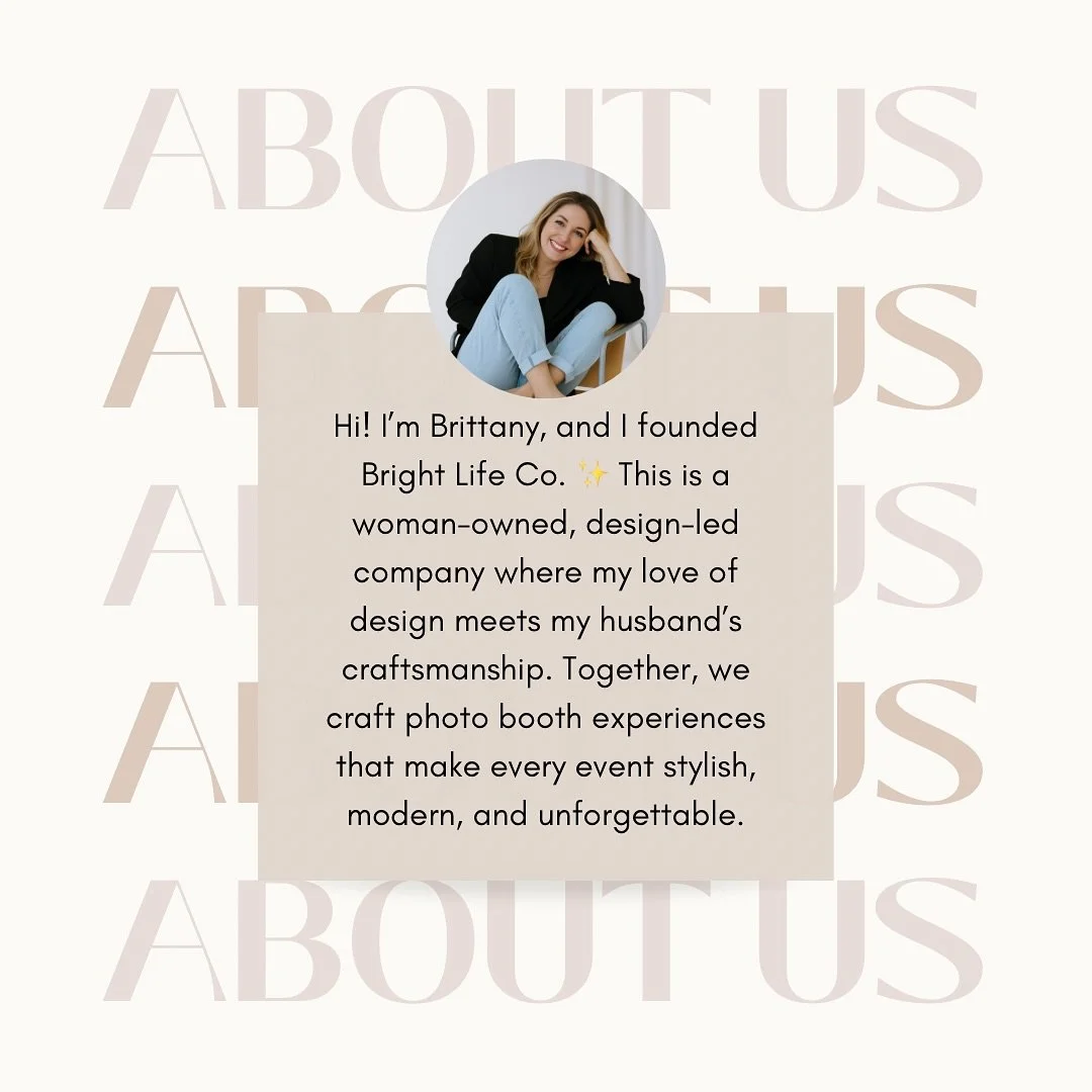 Hi! I&rsquo;m Brittany &mdash; founder of Bright Life Co. ✨

With a background in corporate graphic design and freelance illustration, I&rsquo;ve always loved turning ideas into experiences. I built Bright Life Co. as a woman-owned, design-led compan