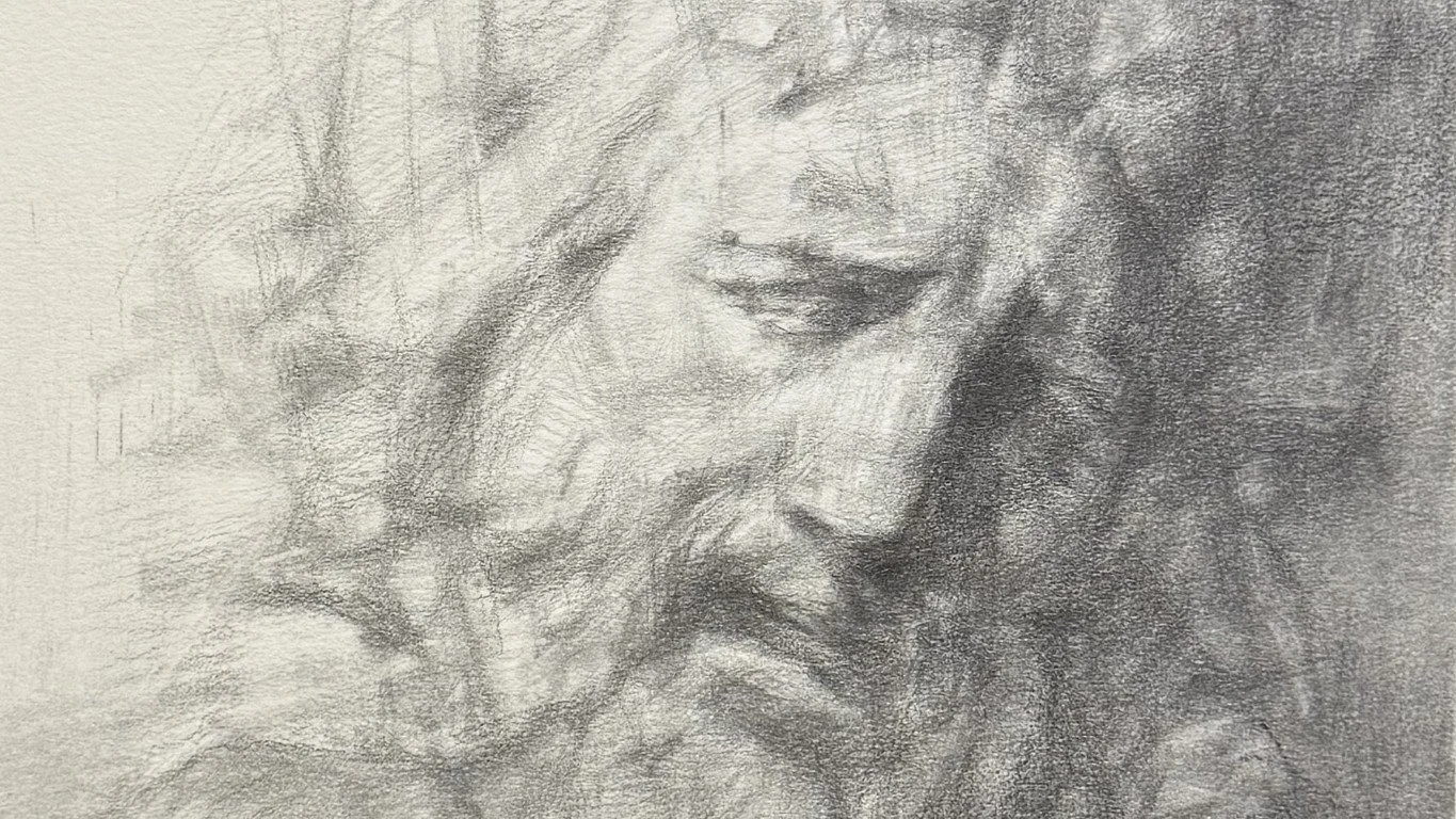 Bran Sivas - drawing - Laocoon Sculpture Study