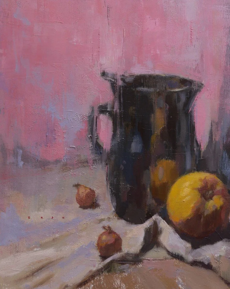 Apple, Jug and Berries