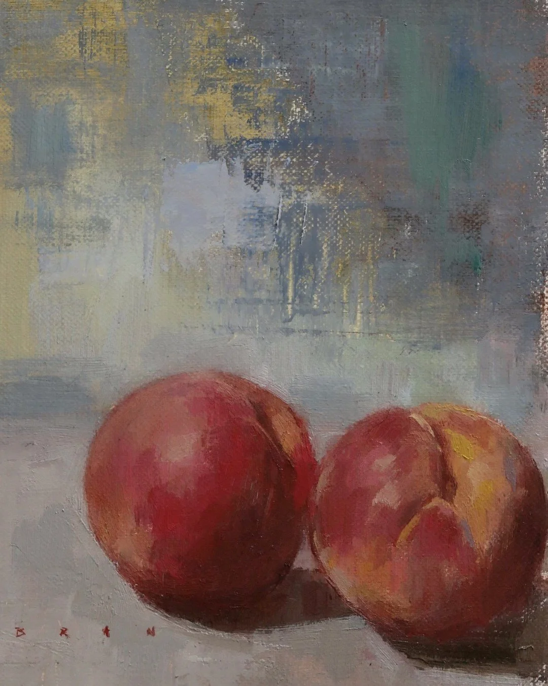 Detail of oil painting by Artist Bran Sivas.