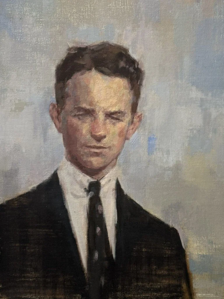 Fielding, a stunning portrait and original oil painting by Artist Bran Sivas.