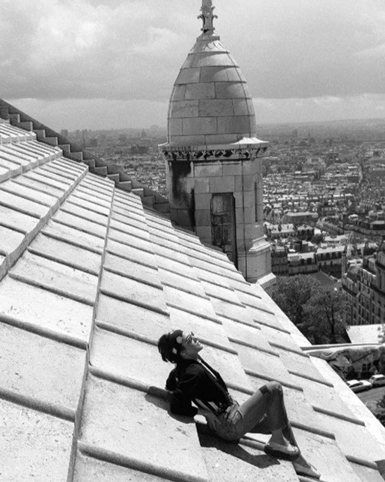 Sur le ciel du Montmartre, photograph by Carlos Lumiere, shot in Paris in 1986 from the roof of the Sacré-Cœur.