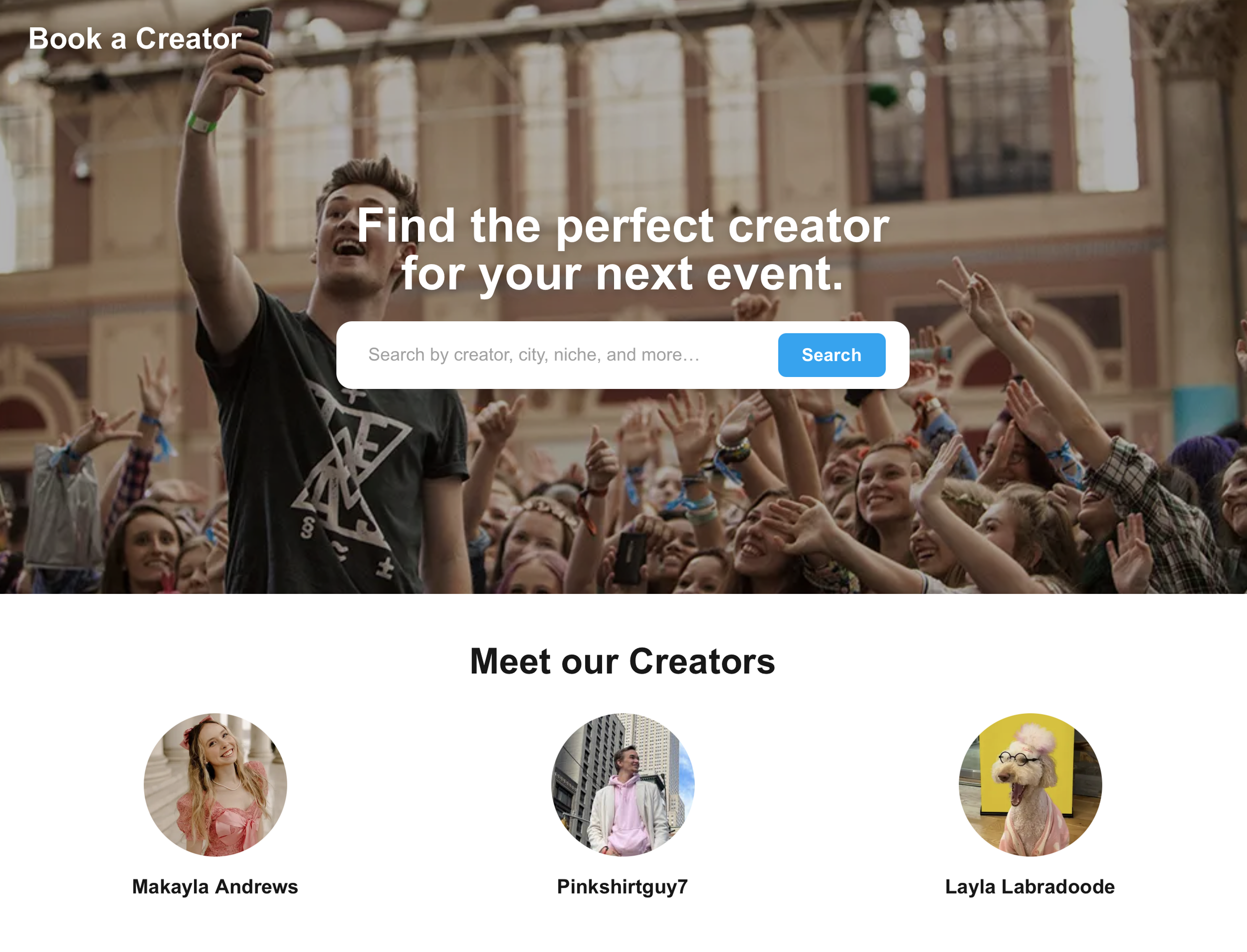 Book a Creator