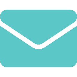 Icon of an open envelope with a blue background