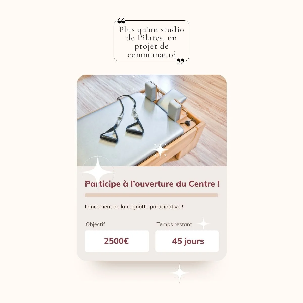🚀 Devenez un membre fondateur du Centre Pilates & Co