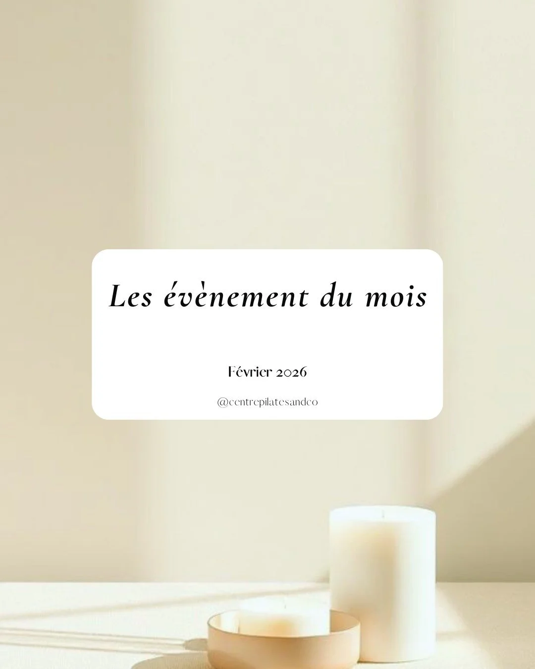 Nouveau mois, nouvelles opportunit&eacute;s pour prendre soin de toi ! 🗓️✨

Le planning de F&eacute;vrier est arriv&eacute; ! Au-del&agrave; de tes cours habituels, je t'ai pr&eacute;par&eacute; des moments privil&eacute;gi&eacute;s pour explorer le