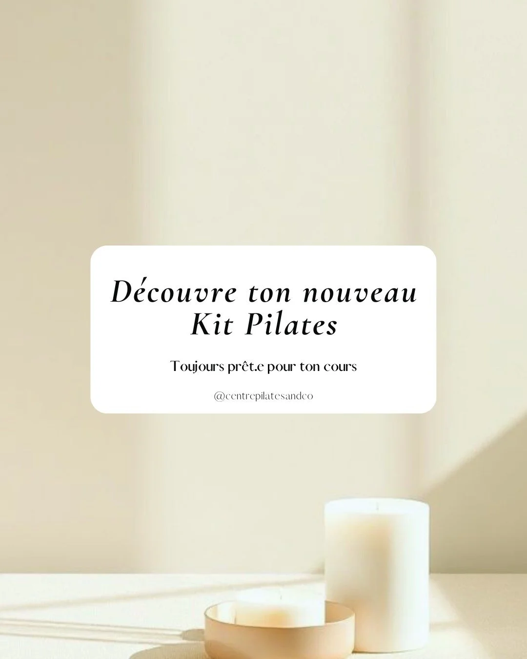 ✨ Pr&ecirc;t.e &agrave; d&eacute;marrer ton aventure Pilates ? Ton Kit est arriv&eacute; ! ✨

Chez Le Centre Pilates &amp; Co, je veux que tu te sentes &agrave; l'aise et bien &eacute;quip&eacute;.e d&egrave;s ton premier cours ! C'est pourquoi j'ai 