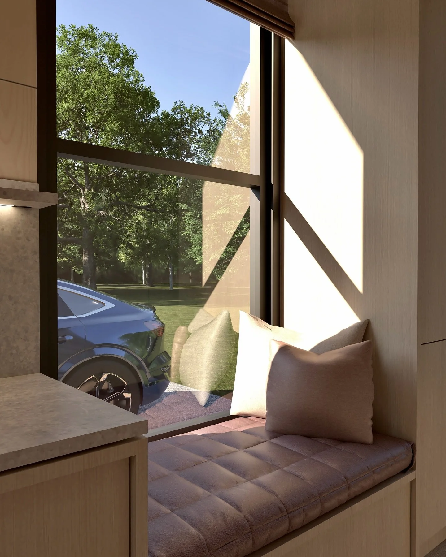 Soms is het niet de grootte die telt, maar de ruimte die je voelt.

Een hoekje om even te verdwijnen met een kop thee. Een bed dat precies past &mdash; niet te veel, niet te weinig.

Alles klopt. Alles ademt rust.

Tiny living, maar groots in gevoel.