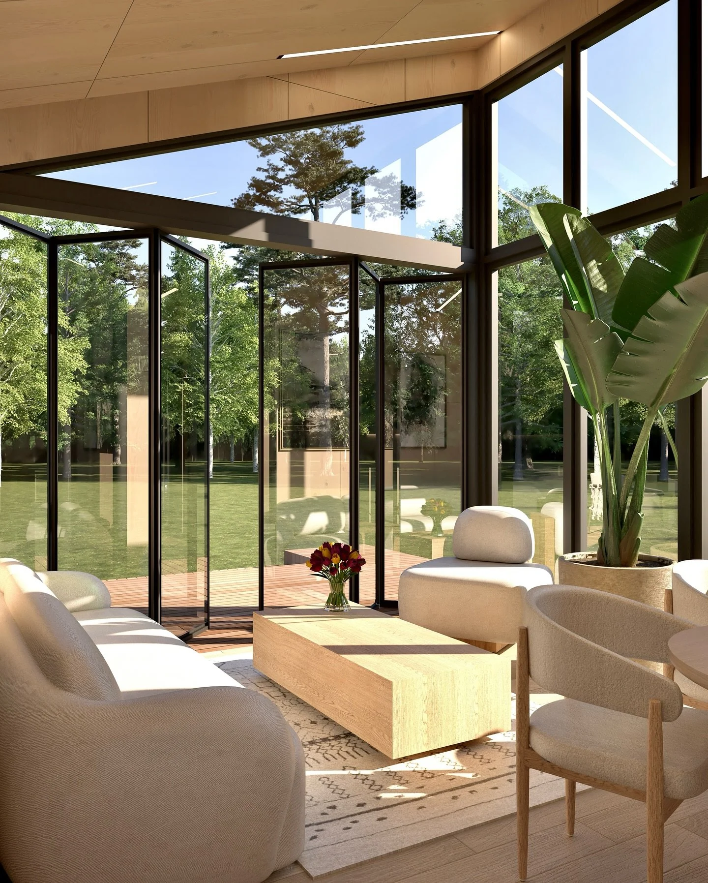 Stel je voor&hellip; wakker worden met de eerste zonnestralen die door de hoge ramen naar binnen vallen. Je zet een kop koffie, schuift de deuren open en het voelt alsof je buiten leeft &ndash; maar dan met het comfort van binnen.

Dit tiny house laa