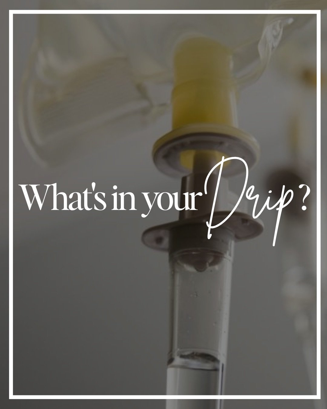 What&rsquo;s actually in your IV drip&hellip; and why it matters.

Not all drips are created equal, and your body deserves more than a one-size-fits-all approach.

From hydration-supporting electrolytes to vitamins like B12 and C, and antioxidants li