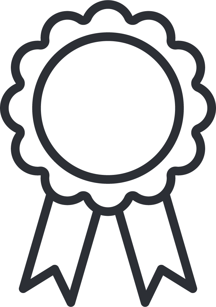 Icon of a quality award badge symbolising handcrafted British furniture and expert microcement craftsmanship.