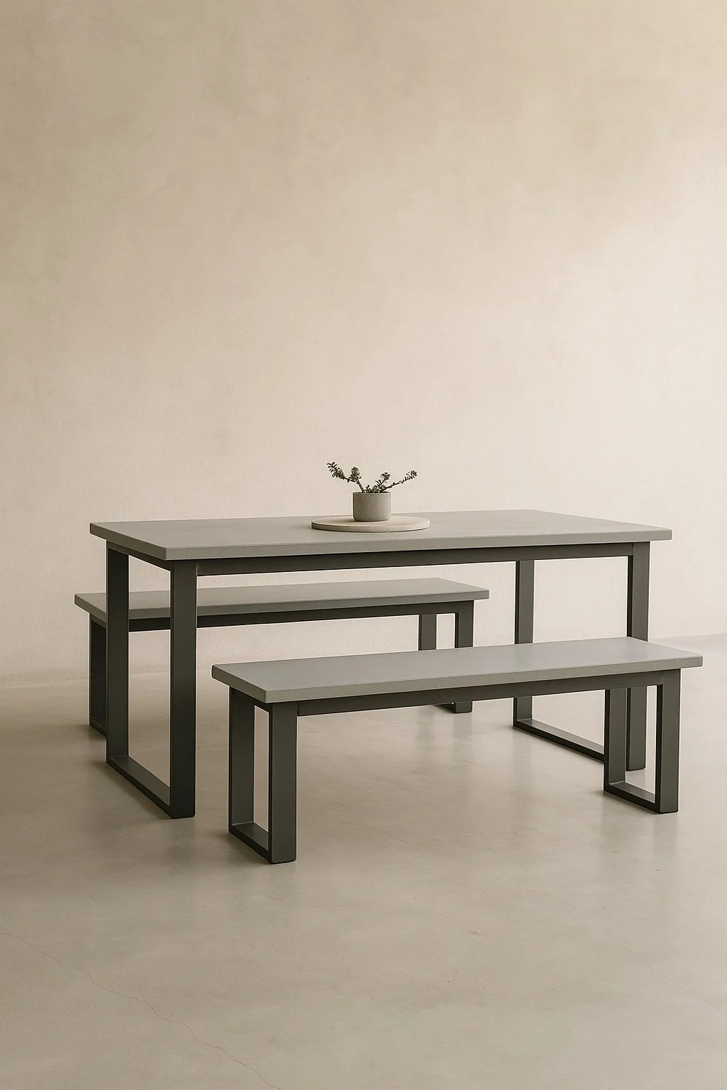 Kazoku table and bench black.jpg