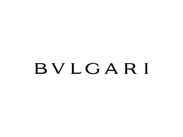 Bvlgari logo in black text on white background.