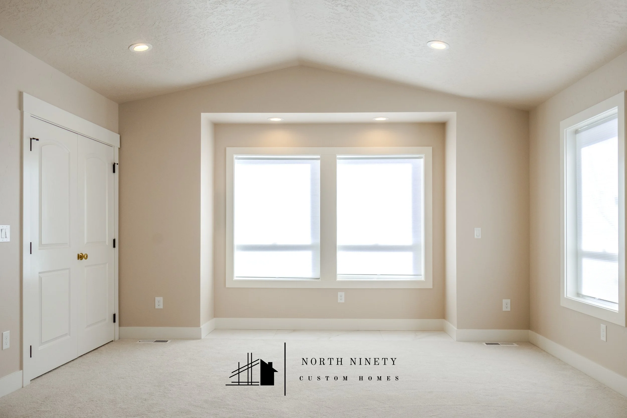 A custom primary suite addition in Nampa, ID. The Dakota Ave project features an open and airy master bedroom seamlessly connected to a custom-built closet and high-end bath retreat.
