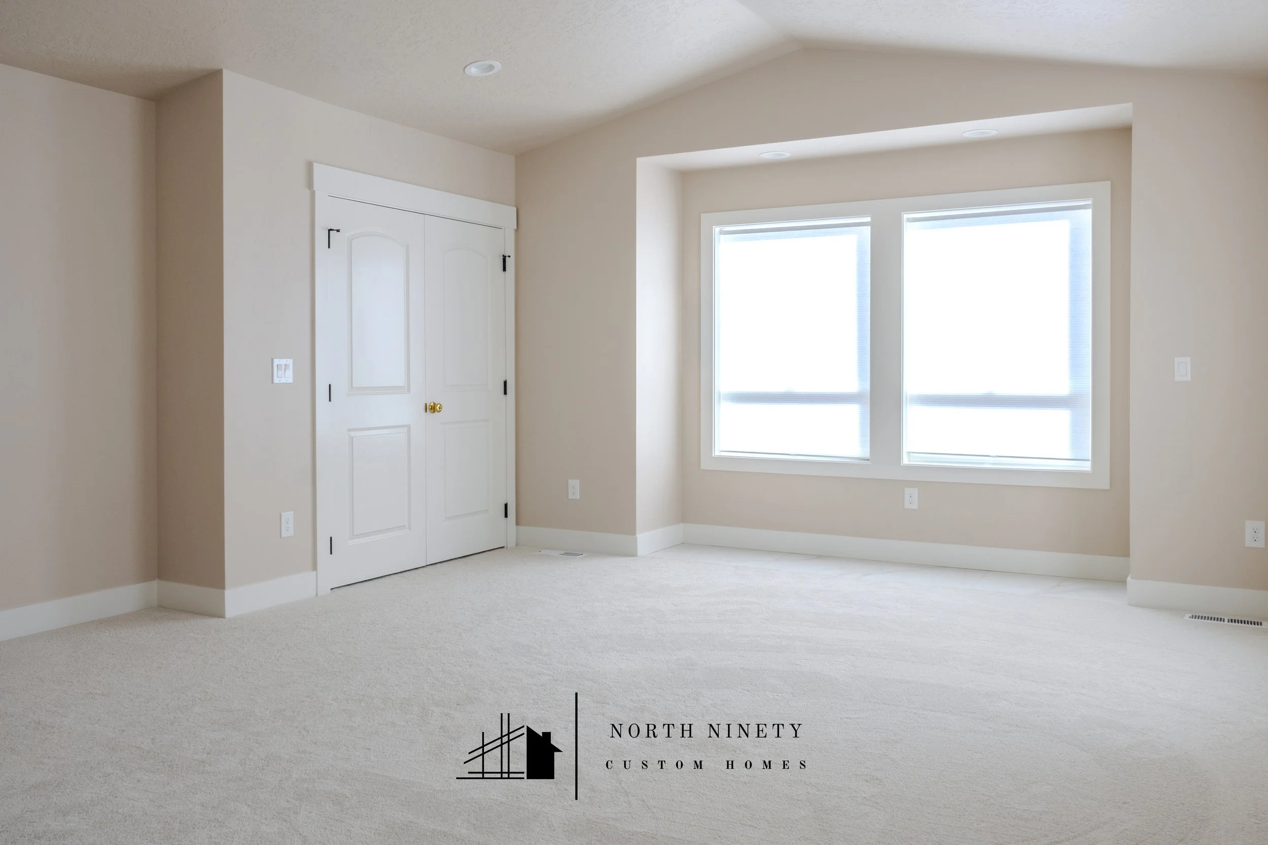 A custom primary suite addition in Nampa, ID. The Dakota Ave project features an open and airy master bedroom seamlessly connected to a custom-built closet and high-end bath retreat.