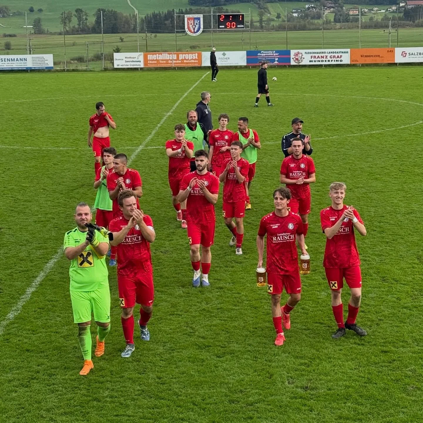 ➕3️⃣ 🥳: Erfolgreiche 10. Runde f&uuml;r unsere Kampfmannschaft. Die SG gewinnt gegen Gr&ouml;dig 1b mit 2:1. Unsere Reserve verliert ihr Heimspiel gegen Siezenheim leider mit 2:6.