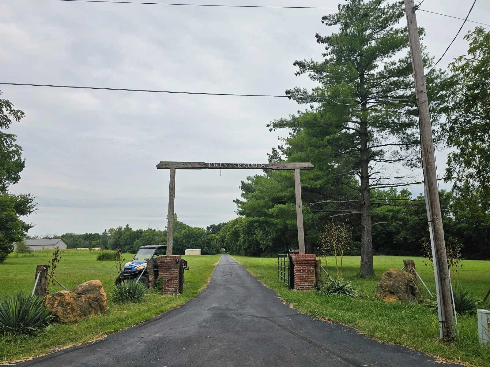 Twin Springs gate on 187th Street in Belton, MO