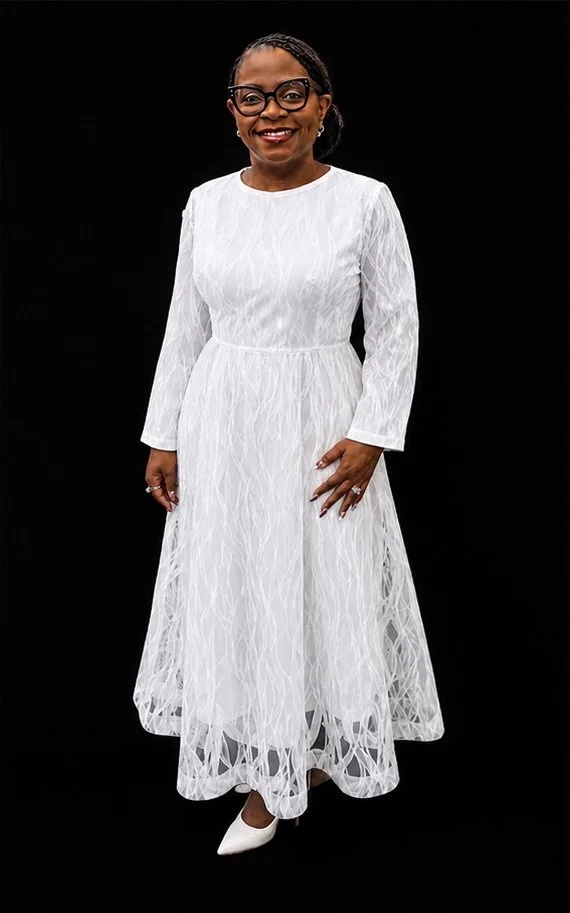 Graceful Essence Textured A-Line Dress - 9029