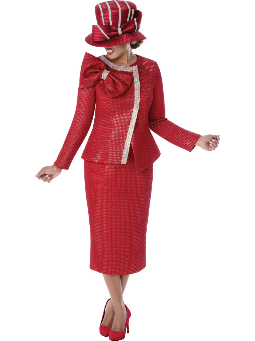 The Crimson Empress Skirt Suit